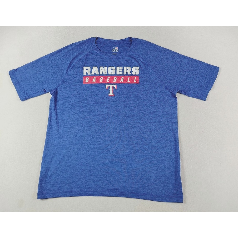 Texas Rangers Shirt Mens XL Blue MLB Baseball‎ Graphic Tee Genuine Merchandise